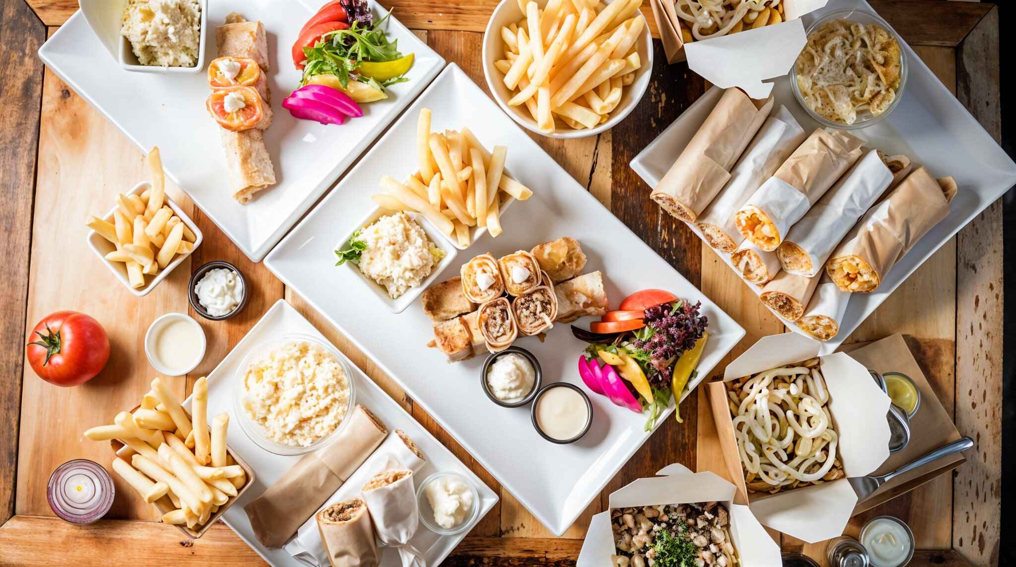 Premium shawarma background